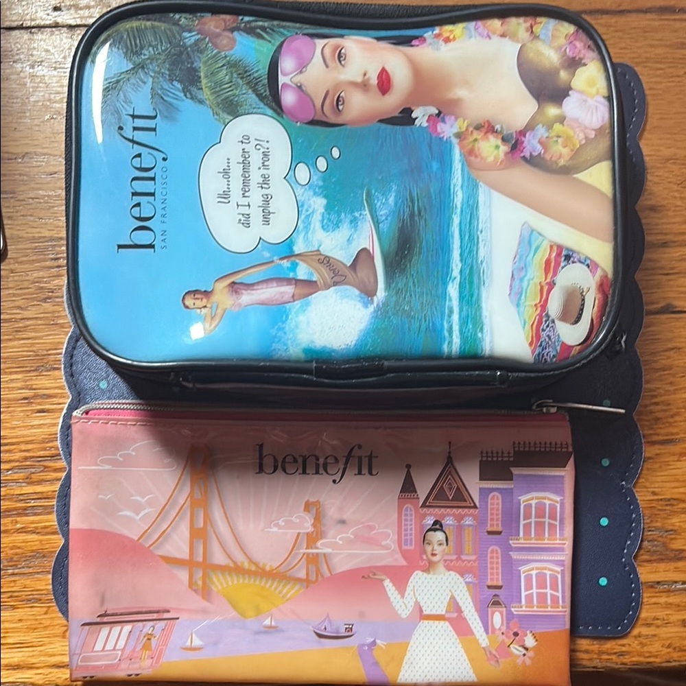 Benefit Cosmetic Bags - used/no longer made